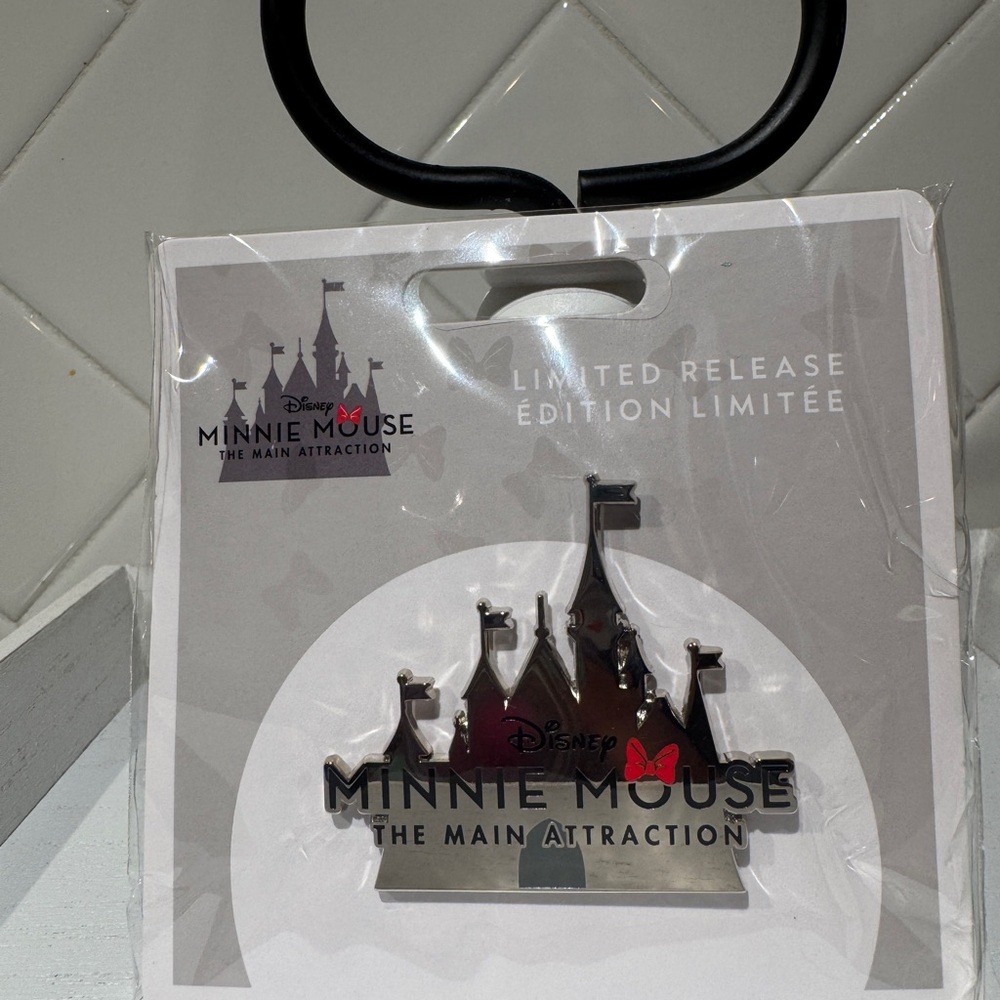 Disney Minnie Mouse Castle Pin with Red Accent